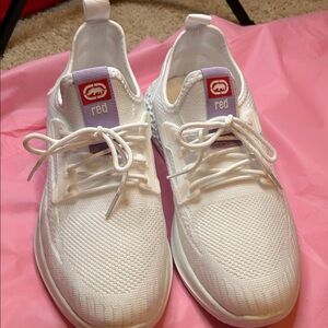 Red Women's White and Purple Sneakers